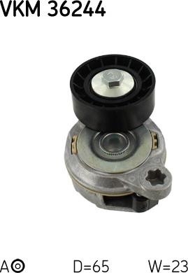 SKF VKM 36244 - Parazīt / Vadrullītis, Ķīļrievu siksna www.autospares.lv