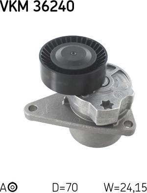 SKF VKM 36240 - Ролик, поликлиновый ремень www.autospares.lv