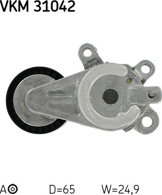 SKF VKM 31042 - Ролик, поликлиновый ремень www.autospares.lv