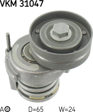 SKF VKM 31047 - Parazīt / Vadrullītis, Ķīļrievu siksna www.autospares.lv