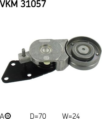 SKF VKM 31057 - Ролик, поликлиновый ремень www.autospares.lv