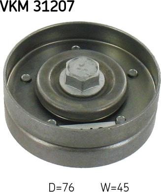 SKF VKM 31207 - Parazīt / Vadrullītis, Ķīļrievu siksna autospares.lv