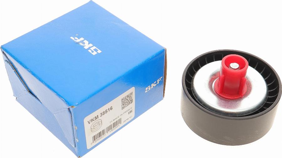 SKF VKM 38516 - Parazīt / Vadrullītis, Ķīļrievu siksna www.autospares.lv