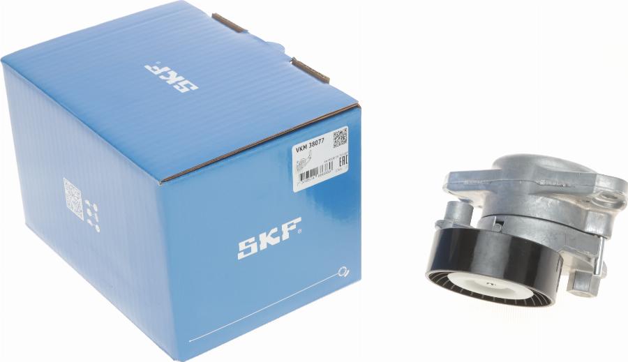 SKF VKM 38077 - Parazīt / Vadrullītis, Ķīļrievu siksna www.autospares.lv