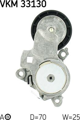 SKF VKM 33130 - Ролик, поликлиновый ремень www.autospares.lv