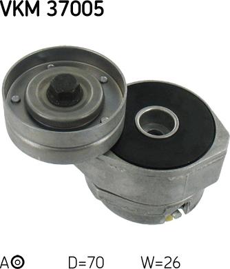 SKF VKM 37005 - Parazīt / Vadrullītis, Ķīļrievu siksna www.autospares.lv