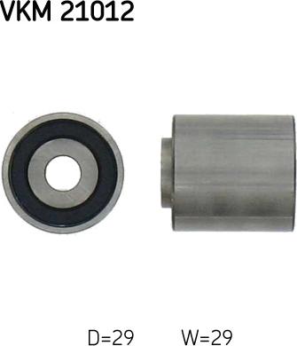 SKF VKM 21012 - Parazīt / Vadrullītis, Zobsiksna www.autospares.lv