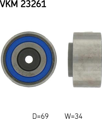 SKF VKM 23261 - Parazīt / Vadrullītis, Zobsiksna autospares.lv