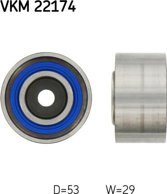 SKF VKM 22174 - Parazīt / Vadrullītis, Zobsiksna autospares.lv