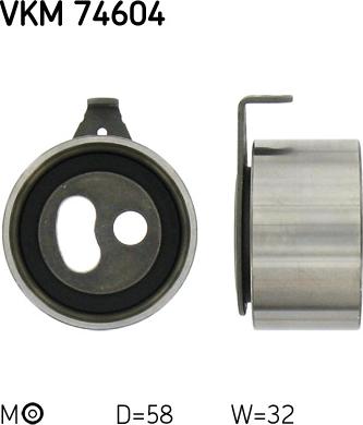 SKF VKM 74604 - Tensioner Pulley, timing belt www.autospares.lv