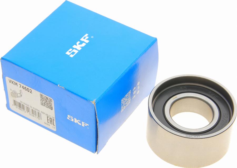 SKF VKM 74602 - Spriegotājrullītis, Gāzu sadales mehānisma piedziņas siksna www.autospares.lv