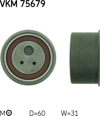 SKF VKM 75679 - Spriegotājrullītis, Gāzu sadales mehānisma piedziņas siksna www.autospares.lv