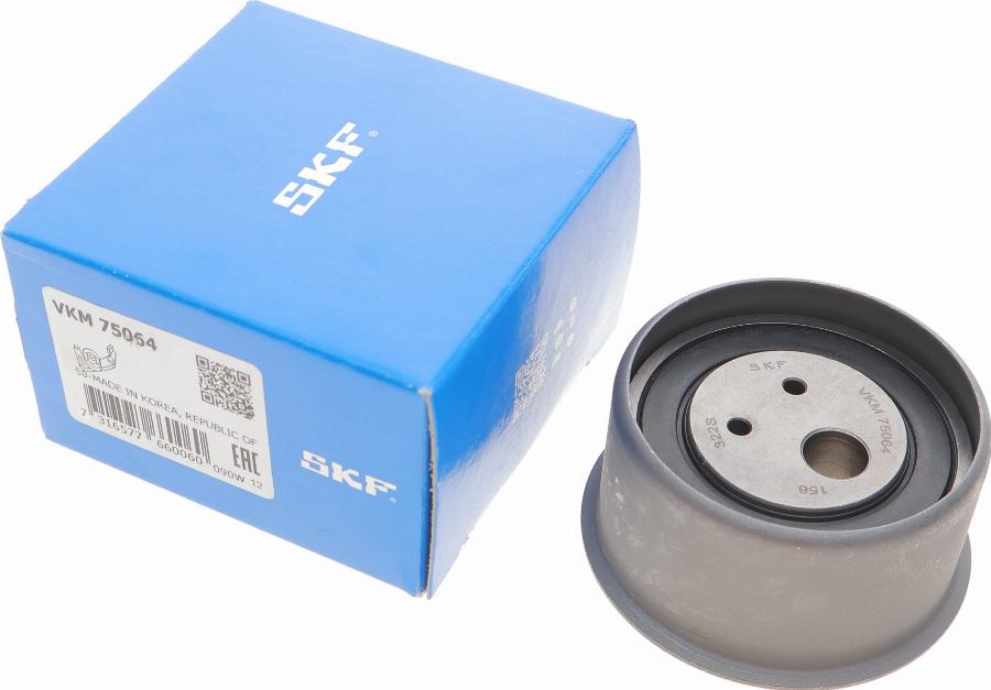 SKF VKM 75064 - Spriegotājrullītis, Gāzu sadales mehānisma piedziņas siksna autospares.lv