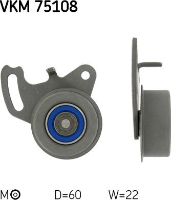 SKF VKM 75108 - Tensioner Pulley, timing belt www.autospares.lv