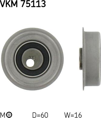 SKF VKM 75113 - Spriegotājrullītis, Gāzu sadales mehānisma piedziņas siksna www.autospares.lv