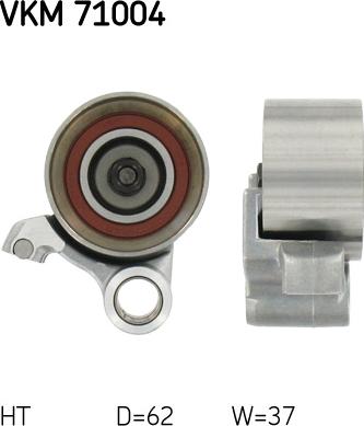 SKF VKM 71004 - Spriegotājrullītis, Gāzu sadales mehānisma piedziņas siksna www.autospares.lv