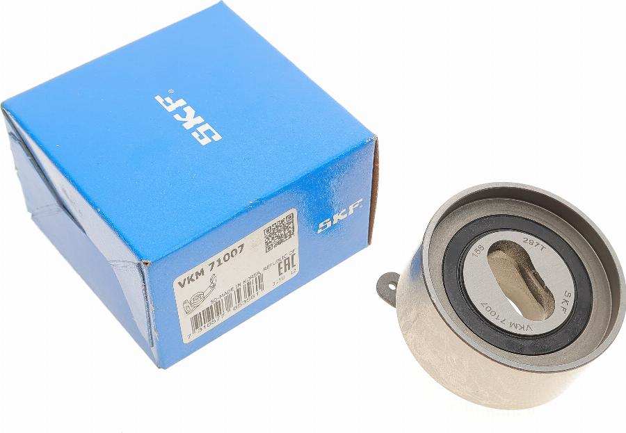 SKF VKM 71007 - Spriegotājrullītis, Gāzu sadales mehānisma piedziņas siksna autospares.lv