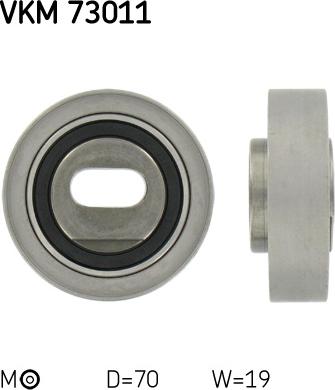 SKF VKM 73011 - Spriegotājrullītis, Gāzu sadales mehānisma piedziņas siksna www.autospares.lv