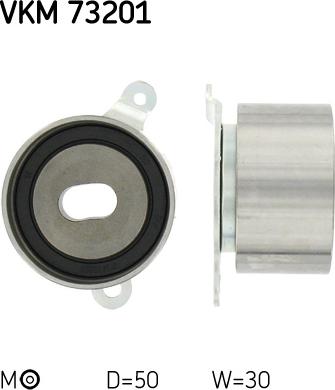 SKF VKM 73201 - Spriegotājrullītis, Gāzu sadales mehānisma piedziņas siksna www.autospares.lv