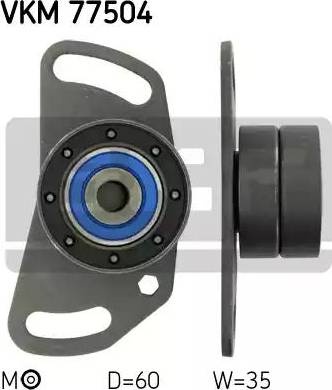 SKF VKM 77504 - Spriegotājrullītis, Gāzu sadales mehānisma piedziņas siksna www.autospares.lv