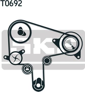 SKF VKMA 94612 - Zobsiksnas komplekts www.autospares.lv