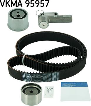 SKF VKMA 95957 - Zobsiksnas komplekts autospares.lv