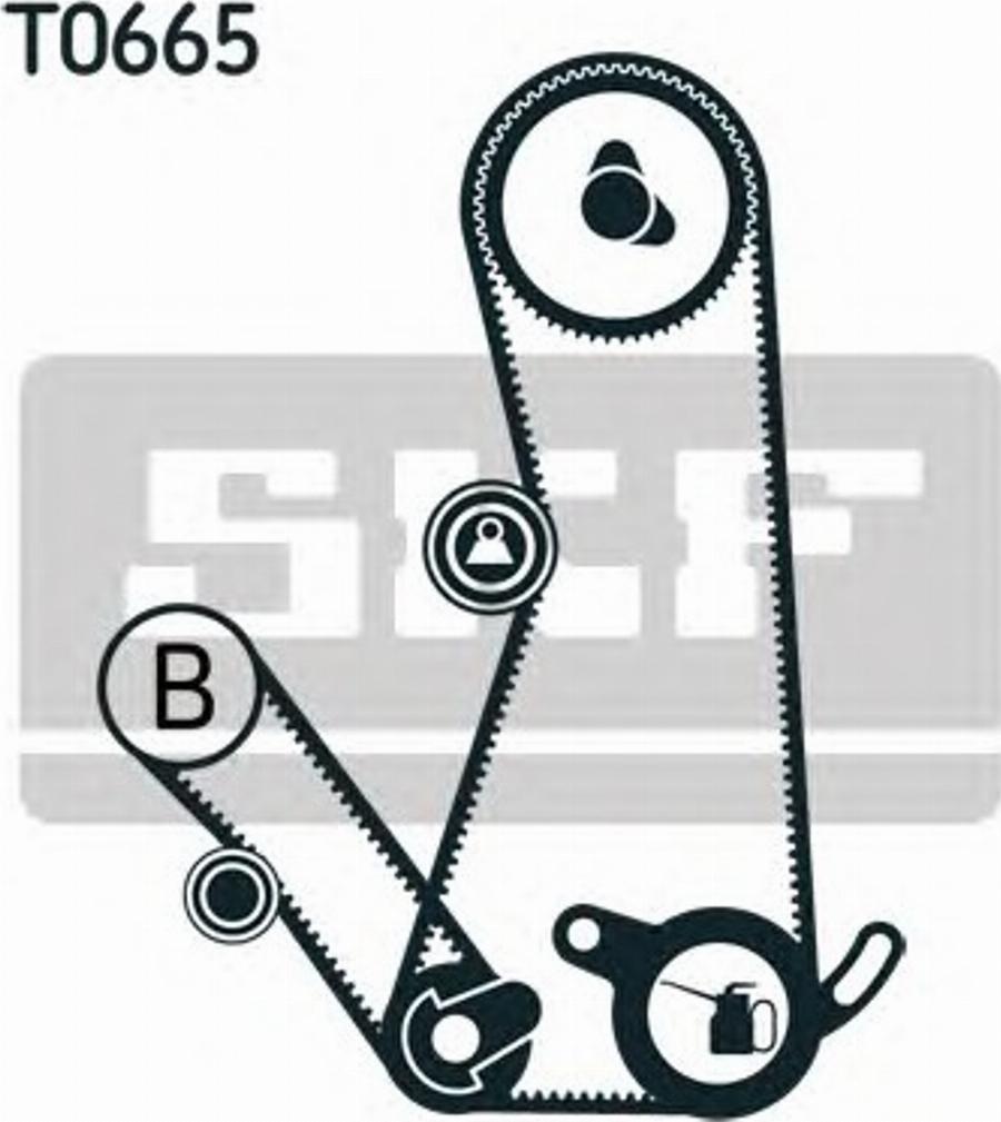 SKF VKMA95103 - Timing Belt Set www.autospares.lv