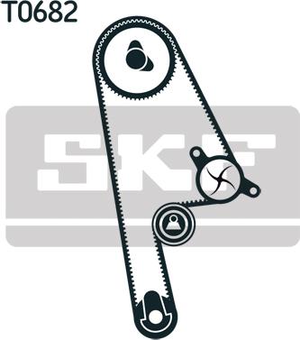 SKF VKMA 93616 - Zobsiksnas komplekts autospares.lv