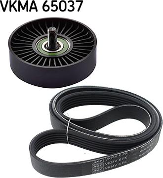 SKF VKMA 65037 - Ķīļrievu siksnu komplekts autospares.lv