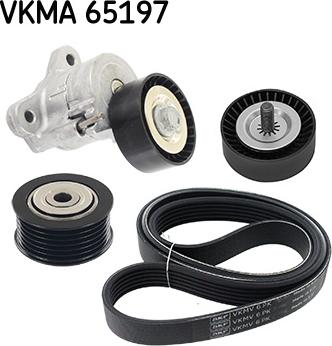 SKF VKMA 65197 - Ķīļrievu siksnu komplekts www.autospares.lv