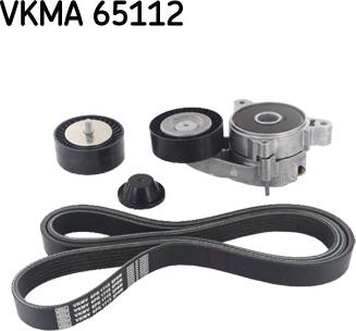 SKF VKMA 65112 - Ķīļrievu siksnu komplekts autospares.lv