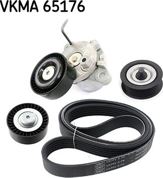 SKF VKMA 65176 - Ķīļrievu siksnu komplekts www.autospares.lv