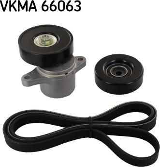 SKF VKMA 66063 - Ķīļrievu siksnu komplekts www.autospares.lv