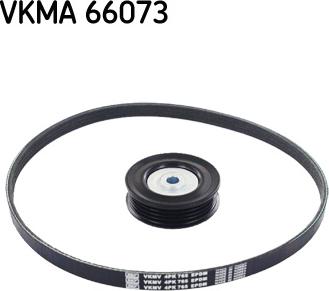 SKF VKMA 66073 - Ķīļrievu siksnu komplekts autospares.lv