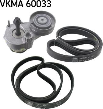 SKF VKMA 60033 - Ķīļrievu siksnu komplekts autospares.lv