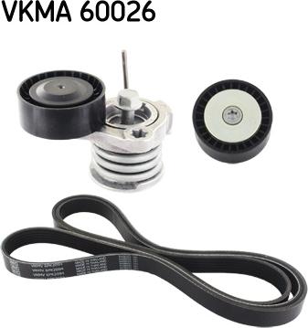 SKF VKMA 60026 - Ķīļrievu siksnu komplekts www.autospares.lv