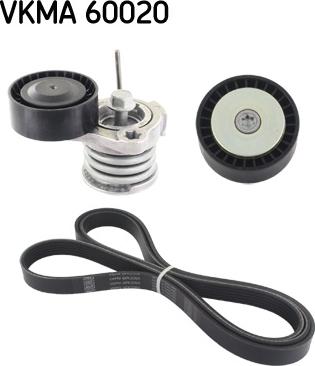 SKF VKMA 60020 - Поликлиновый ременный комплект www.autospares.lv