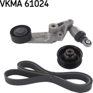 SKF VKMA 61024 - Ķīļrievu siksnu komplekts autospares.lv