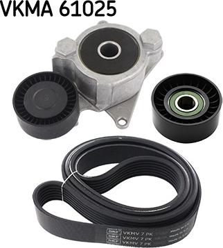 SKF VKMA 61025 - Ķīļrievu siksnu komplekts www.autospares.lv