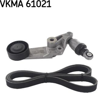 SKF VKMA 61021 - Ķīļrievu siksnu komplekts autospares.lv