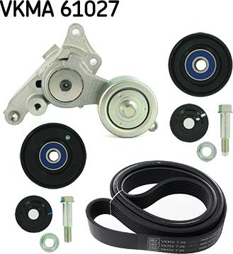 SKF VKMA 61027 - Ķīļrievu siksnu komplekts www.autospares.lv