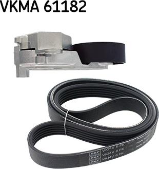 SKF VKMA 61182 - Ķīļrievu siksnu komplekts autospares.lv