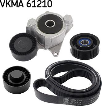 SKF VKMA 61210 - Ķīļrievu siksnu komplekts www.autospares.lv