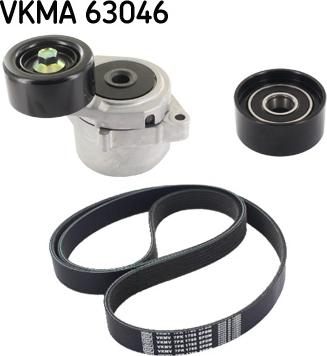 SKF VKMA 63046 - Ķīļrievu siksnu komplekts autospares.lv