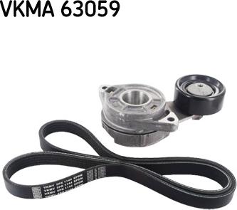 SKF VKMA 63059 - Ķīļrievu siksnu komplekts www.autospares.lv