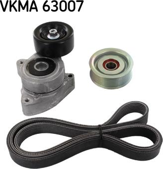 SKF VKMA 63007 - Ķīļrievu siksnu komplekts www.autospares.lv