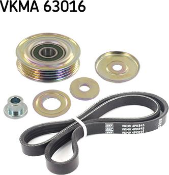 SKF VKMA 63016 - Поликлиновый ременный комплект www.autospares.lv