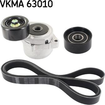 SKF VKMA 63010 - Ķīļrievu siksnu komplekts autospares.lv