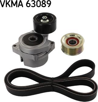 SKF VKMA 63089 - Ķīļrievu siksnu komplekts autospares.lv