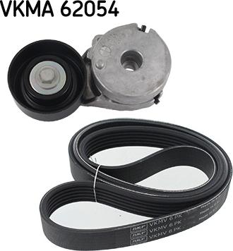 SKF VKMA 62054 - Ķīļrievu siksnu komplekts www.autospares.lv